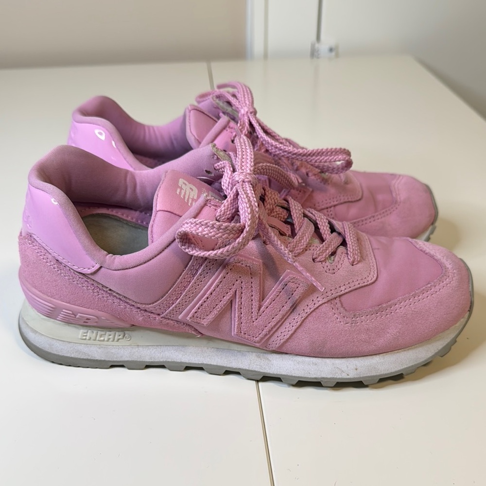 New Balance Classics 574 Pink Sugar 8 Wide